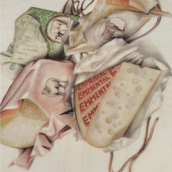 Four vintage ceramiche tadinate cheese plates with farm animals made in Italy - Picture 7 of 14